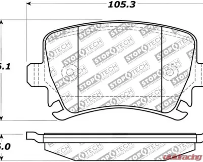 StopTech Brake Rotors, Front, Black, for Honda Civic 2006-2011, 305.1108 - 305.11080