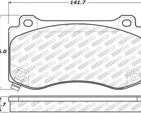 StopTech Brake Pads for Ford Mustang 2015-2023, Ceramic, Front, 305.1149