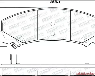 StopTech Brake Pads for Honda Civic 2006-2011, Front, Ceramic, 305.1159 - 305.11590