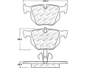 StopTech Performance Brake Pads, Front, Red, Ford Mustang 2015-2023, 305.117