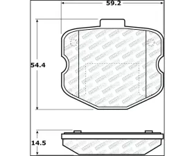 StopTech Brake Pads for Honda Civic 2006-2011, Front, Ceramic, 305.1185