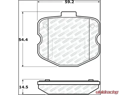 StopTech Brake Pads for Honda Civic 2006-2011, Front, Ceramic, 305.1185 - 305.11850