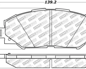 StopTech Brake Pad Set for Ford Mustang 2015-2021, Ceramic, 305.121