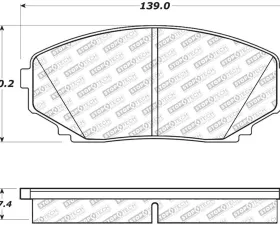 StopTech Brake Rotor, Front, Red, for Ford Mustang 2015-2023, 305.1258
