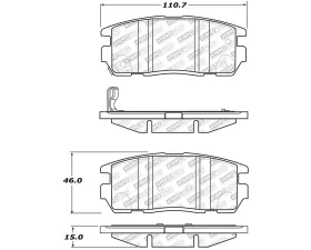 StopTech Brake Pads for Ford Mustang 2005-2014, Ceramic, Front, 305.1275