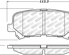 StopTech Brake Pads - Performance for Honda Civic 2006-2011, Ceramic, 305.1281