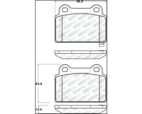 StopTech Brake Rotor, Front, Silver, for Honda Civic 2006-2011 305.1368