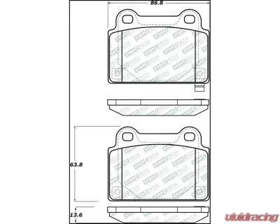 StopTech Brake Rotor, Front, Silver, for Honda Civic 2006-2011 305.1368 - 305.13680