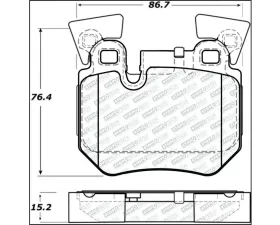 StopTech Brake Pads, Ceramic, Front, Ford Mustang 2015-2023, 305.1372
