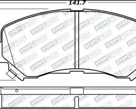 StopTech Brake Pads - Front, Ceramic, Red for Honda Civic 2006-2011 305.1374