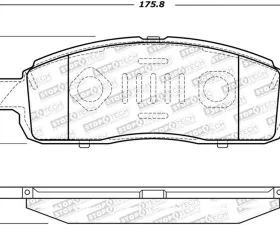 StopTech Brake Pads - Front, Ceramic, Black for Honda Civic 2006-2011 - 305.1392
