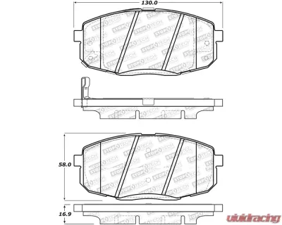 StopTech Brake Rotor, Front, Red, for 2015-2020 Ford Mustang, 305.1397 - 305.13970