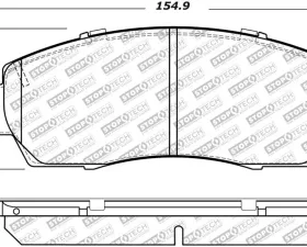 StopTech Brake Rotors, Front, Red, for 2007-2013 Chevrolet Corvette, 305.1521
