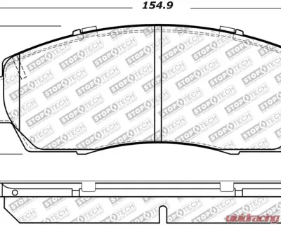 StopTech Brake Rotors, Front, Red, for 2007-2013 Chevrolet Corvette, 305.1521 - 305.15210