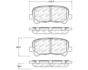 StopTech Brake Rotor, Front, Silver, for Ford Mustang 2015-2023, 305.1585