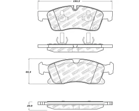 StopTech Brake Rotor Set - Front, Black, for Ford Mustang 2015-2023, 305.1629