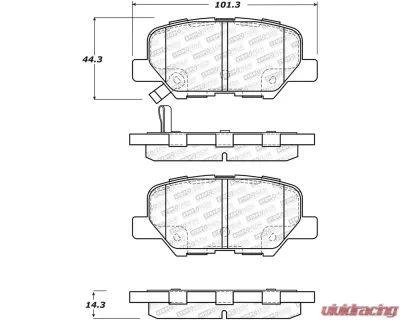 StopTech Brake Rotor, Front, Vented, Silver, Ford Mustang 2015-2023, 305.1679 - 305.16790
