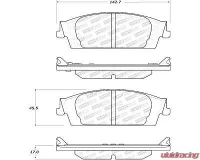 StopTech Brake Rotor Set - Front, Silver, Fits Honda Civic 2006-2011, 305.1707 - 305.17070