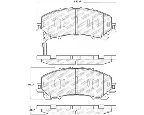 StopTech Brake Rotor - Front, Premium, Silver, Ford Mustang 2015-2020, 305.1736