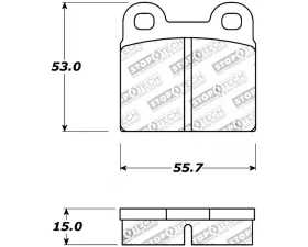 StopTech Brake Pads for Honda Civic 2006-2011, Ceramic, Front, 308.003