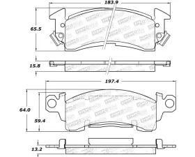 StopTech Brake Pads for Ford Mustang 2005-2014, Ceramic, Front, 308.0052