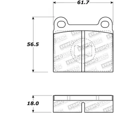 StopTech Performance Brake Pads for Ford Mustang 2015-2023, Red, 308.0096