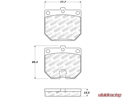 StopTech Performance Brake Pads for Honda Civic 2006-2011, Ceramic 308.0114 - 308.01140