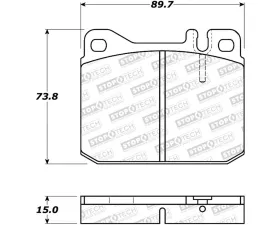 StopTech Brake Rotor, Front, Silver, for Ford Mustang 2015-2023, 308.0145