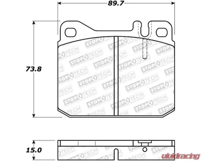 StopTech Brake Rotor, Front, Silver, for Ford Mustang 2015-2023, 308.0145 - 308.01450