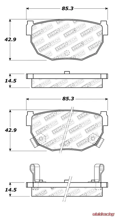 StopTech Brake Rotor, Front, Silver, Honda Civic 2006-2011, 308.0272 - 308.02720