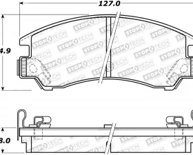 StopTech Brake Rotor Set - Front, Silver, for Honda Civic 2006-2011 - 308.0311