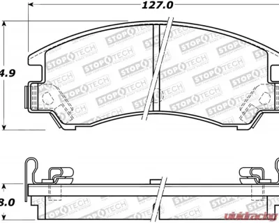 StopTech Brake Rotor Set - Front, Silver, for Honda Civic 2006-2011 - 308.0311 - 308.03110