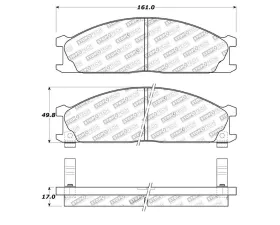 StopTech Brake Pads for Honda Civic 2006-2011, Ceramic, Front, 308.0333