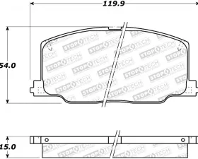 StopTech Brake Rotor, Front, Silver, Fits Honda Civic 2006-2011, 308.0356