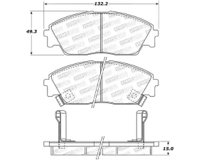StopTech Performance Brake Pads for Audi A4, 2002-2008, Front, 308.0373