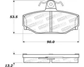 StopTech Brake Rotor Set - Front, Silver, for Ford Mustang 2015-2023, 308.0391