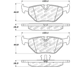 StopTech Performance Brake Pads for Honda Civic 2006-2011, Red, 308.0396