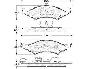 StopTech Performance Brake Pads - Front - Red - Honda Civic 2006-2011 - 308.0421