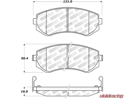 StopTech Brake Rotor, Front, Vented, Silver, Fits Honda Civic 2006-2011, 308.0422 - 308.04220