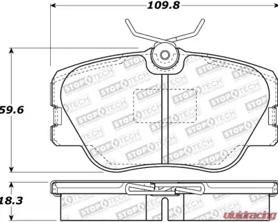 StopTech Brake Rotor Set, Front, Black, Ford Mustang 2015-2023, 308.0423 - 308.04230
