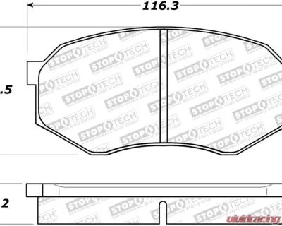 StopTech Brake Rotor, Front, Silver, 2006-2010 Honda Civic, 308.0433 - 308.04330