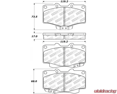 StopTech Brake Rotor, Front, Silver, Ford Mustang 2015-2023, 308.0436 - 308.04360