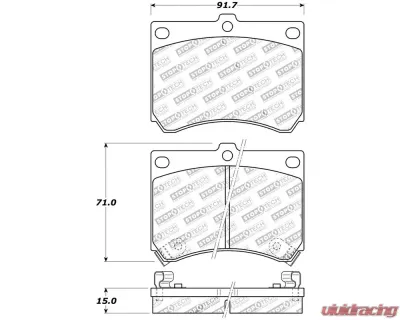 StopTech Brake Pads - Front, Ceramic, Red, for Honda Civic 2006-2011 308.0473 - 308.04730