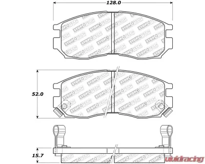 StopTech Brake Rotor, Front, Silver, Ford Mustang 2015-2020, 308.0484 - 308.04840