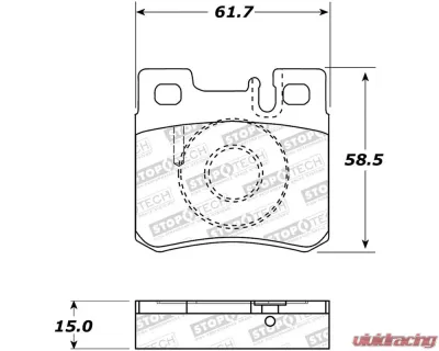 StopTech Brake Rotor, Front, Slotted, Silver, Honda Civic 2006-2011, 308.0495 - 308.04950