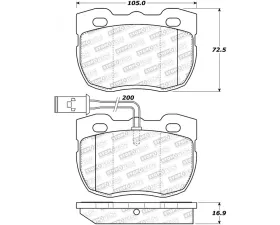 StopTech Brake Rotor, Front, Black, for 2006-2011 Honda Civic - 308.052