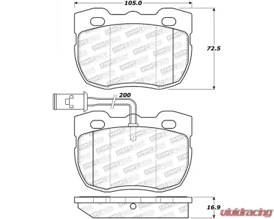 StopTech Brake Rotor, Front, Black, for 2006-2011 Honda Civic - 308.052 - 308.05200
