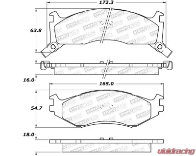 StopTech Brake Rotor, Front, Silver, for Ford Mustang 2015-2023, 308.0524 - 308.05240