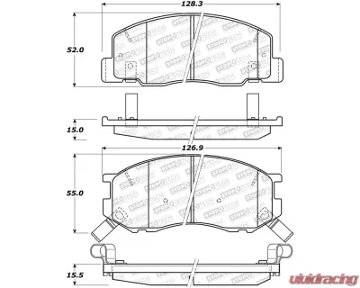 StopTech Brake Rotor, Front, Silver, for Honda Civic 2006-2011, 308.0527 - 308.05270