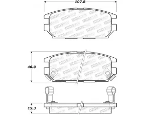 StopTech Brake Rotor Set - Front, Silver, for Honda Civic 2006-2011, 308.0532